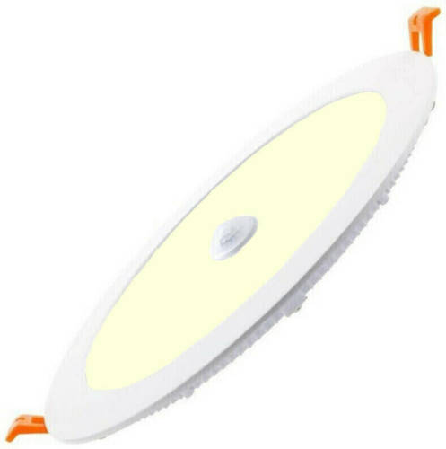 BES LED Led Downlight Slim - Facto Dury - Pir Bewegingssensor 360° + Dag En Nacht Sensor - 24w - Warm Wit 3000k - Inbouw - Rond