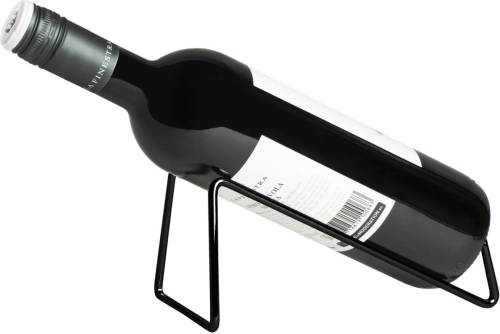 QUVIO Wijnfles Houder Metaal Voor 1 Fles - Zwart
