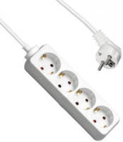 Stekkerdoos - 4-voudig - Wit - 1.5 Meter - Allteq