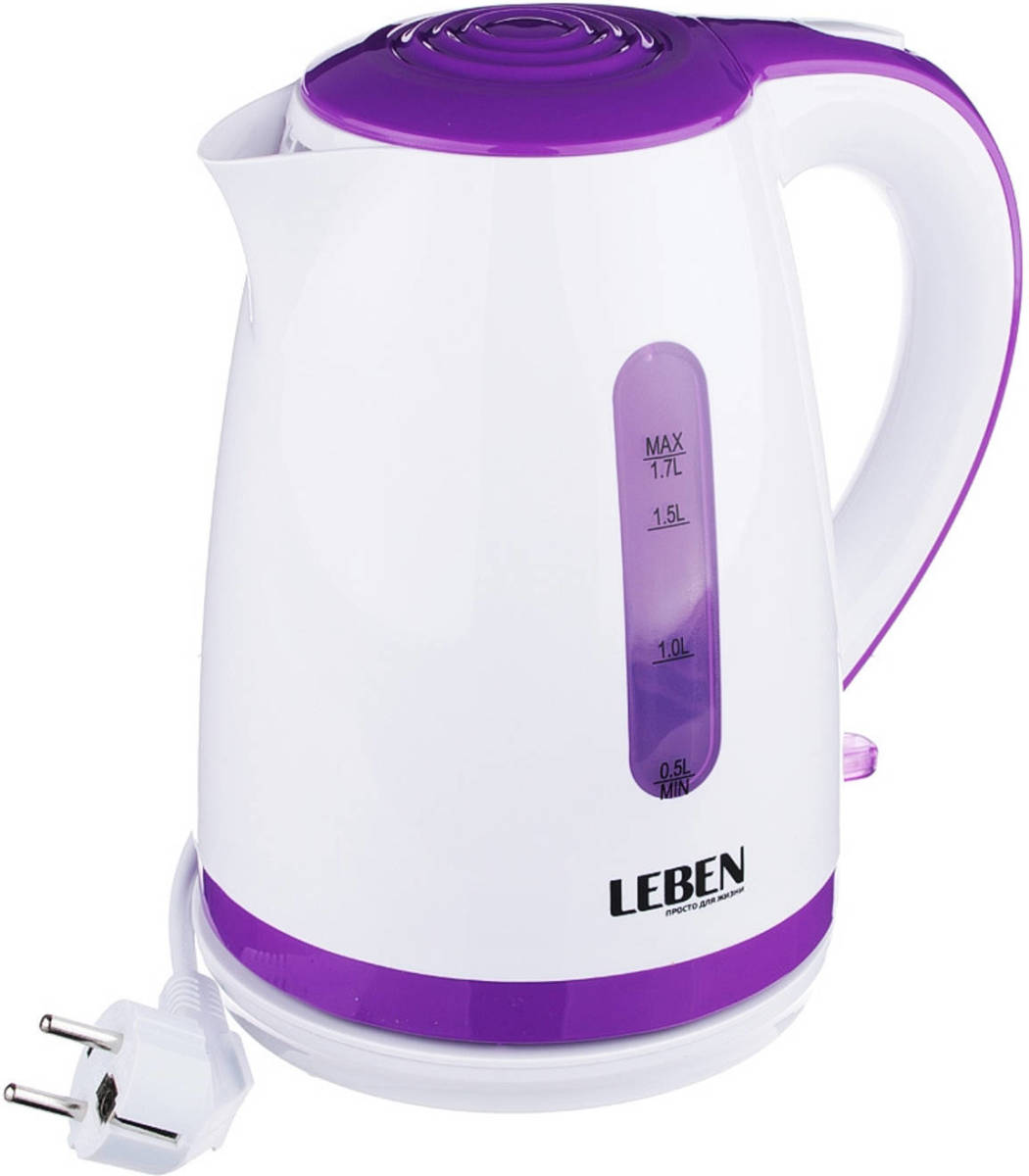 Leben Waterkoker - 1,7 Liter - 1850 Watt - Paars