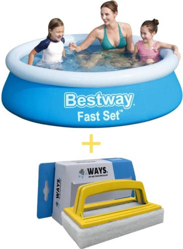 Bestway Zwembad - Fast Set - 183 X 51 Cm - Inclusief Scrubborstel