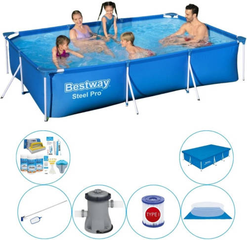 Zwembad Super Deal - Bestway Steel Pro Rechthoekig 300x201x66 Cm