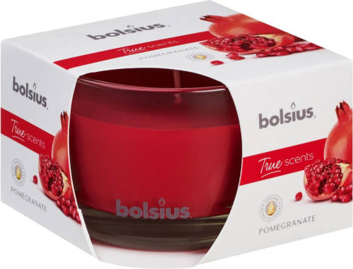 Bolsius 2 Stuks Geurglas 63/90 True Scents Pomegranate