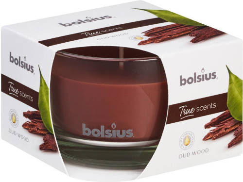 Bolsius 2 Stuks Geurglas 63/90 True Scents Oud Wood