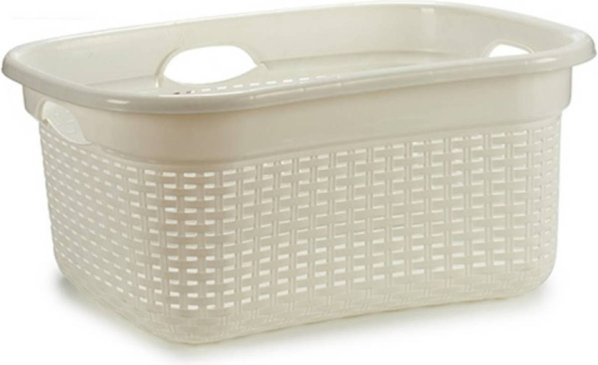Arte r Kunststof Wasmand Wit 25 Liter - Wasmanden