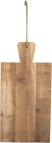 Clayre & Eef Decoratie Snijplank 50x25x3 Cm Bruin Hout Borrelplank Tapasplank Serveerplank Bruin Borrelplank Tapasplank