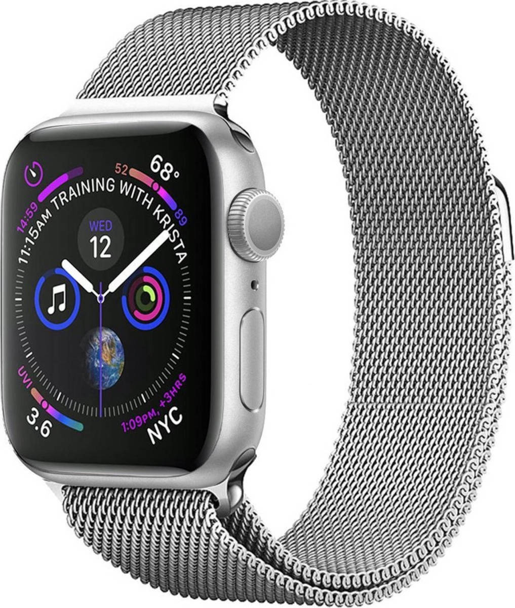 Basey Apple Watch Series 2 (38mm) Bandje Milanees Milanese Band Smart Watch Bandje Rvs