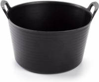 Synx Tools Flexibele Emmer / Wasmand Zwart 42 Liter - Opbergmand - Wassorteerder - Wasmanden - Flexibele Emmers