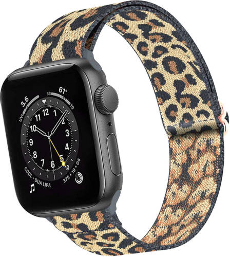 Basey Apple Watch Se (44mm) Bandje Stof Nylon Apple Watch Band Smart Watch Bandje
