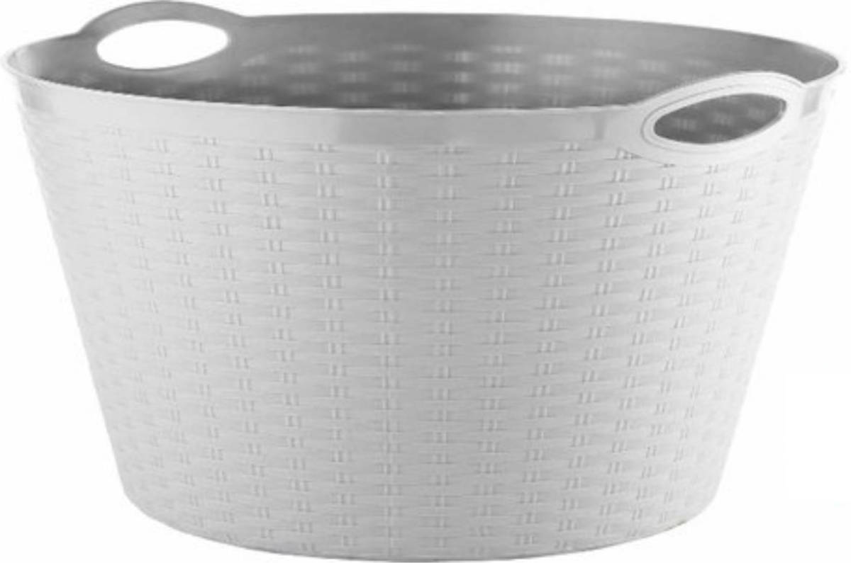 Synx Tools Flexibele Emmer Wit Wasmand 35 Liter - Opbergmand - Wassorteerder - Wasmanden - Flexibele Emmers - Wasmanden
