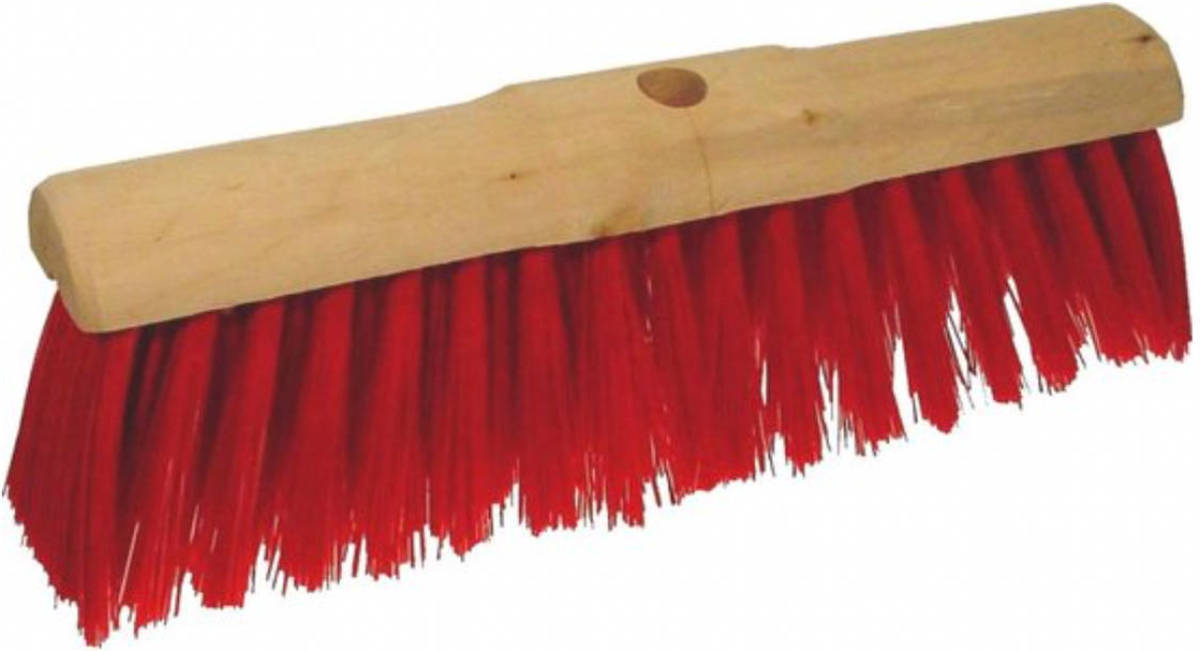 Synx Tools Buiten Bezem 60cm - Bezems - Straatbezem Kunststof Haren - Bezems - Schrobborstels - Buitenbezem