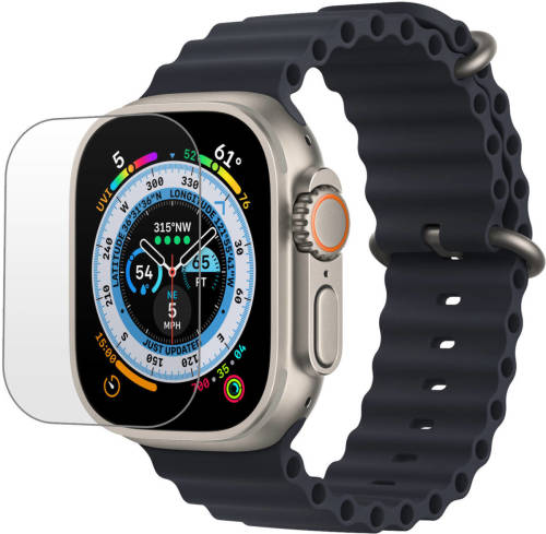 Basey Apple Watch Ultra (49mm) Screen Protector Beschermglas Tempered Glass