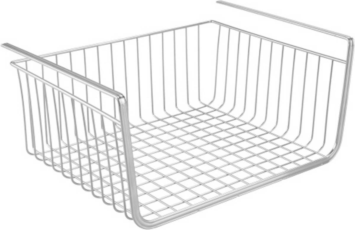 iDesign - Hangmand Met Haken, 31.8 X 25.4 X 14.5 Cm, Rvs, Zilver - iDesign York Lyra