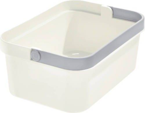 iDesign - Opbergmand Met Handvat, 22 X 33 X 13 Cm, Kunststof, Beige - iDesign Eco Storage