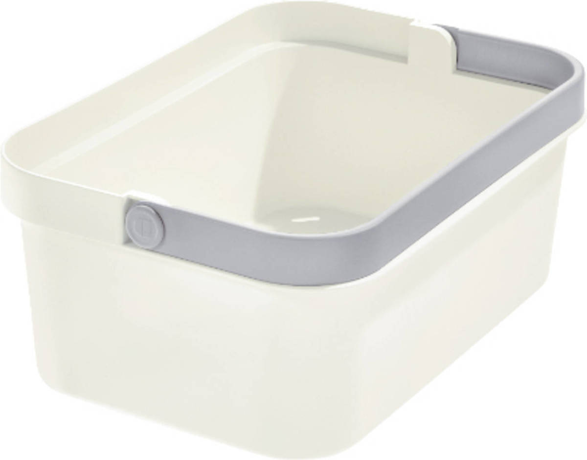 iDesign - Opbergmand Met Handvat, 22 X 33 X 13 Cm, Kunststof, Beige - iDesign Eco Storage