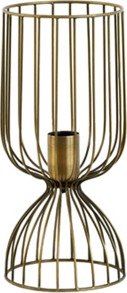Light & Living - Tafellamp Lazar - 16x16x36cm - Brons