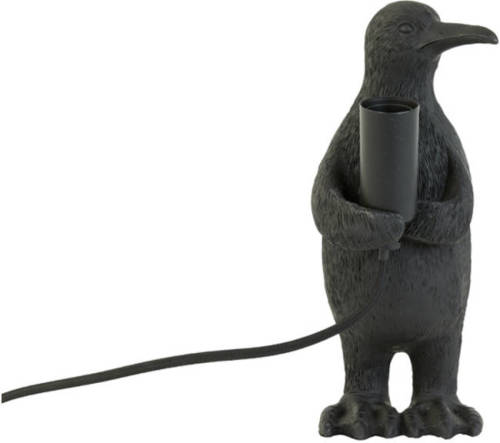 Light & Living - Tafellamp Penguin - 12x12x24cm - Zwart