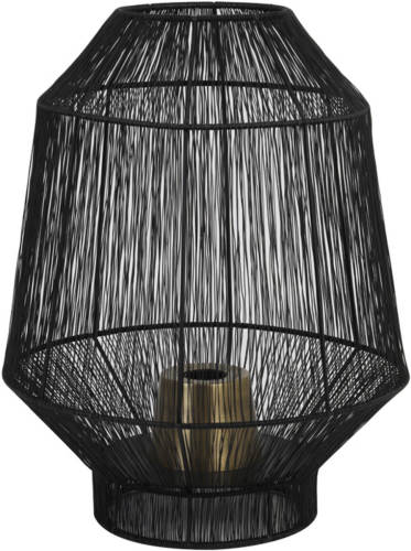 Light & Living - Tafellamp Vitora - 37x37x46cm - Zwart