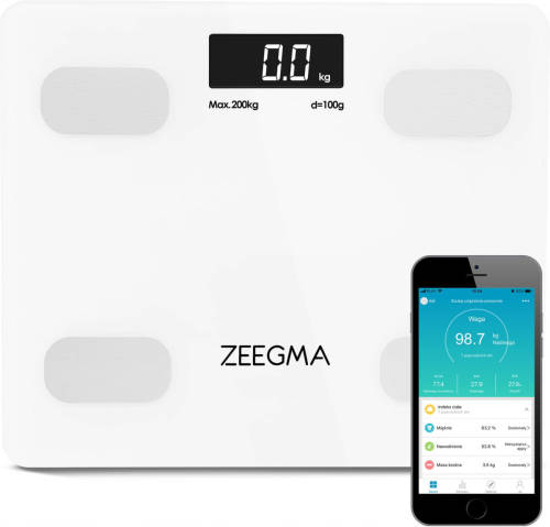 Zeegma Gewit - Personenweegschaal Met Smartphone App - In 2 Verschillende Kleuren
