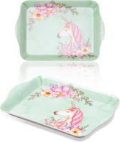 Huismerk St Helens Home And Garden Mini Melamine Dienblad - 21 X 14 Cm - Unicorn