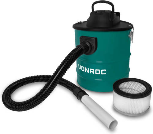 VONROC Aszuiger 1600w - 20l Inhoud - 3m Stroomkabel - Voor Open Haard, Barbecue En Werkplaats