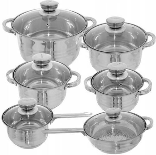 SWITZNER Messi Verona - Luxe Pannenset - Rvs - 12 Delig - 9-laags Bodem