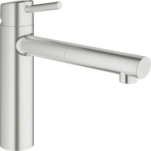 Grohe 31129dc1 Concetto Uittr. Steel - Keukenkranen