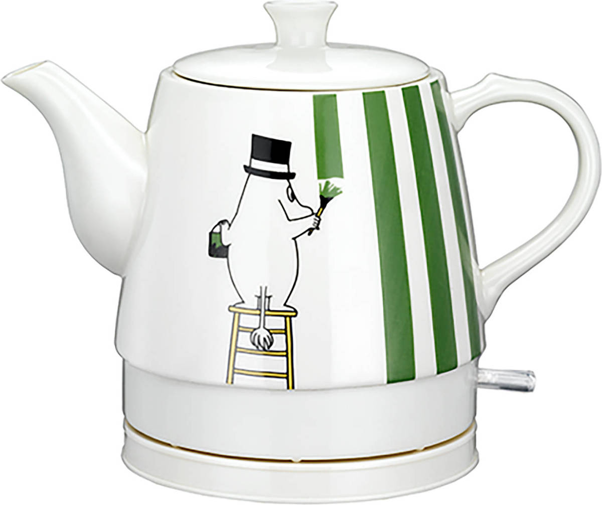 Keramische Snoerloze Waterkoker Met Een Inhoud Van 0,8 Liter Moomin Wit