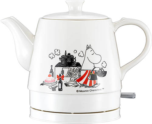 Keramische Snoerlozewaterkoker Met Een Inhoud Van 0,8 Liter Moomin Wit