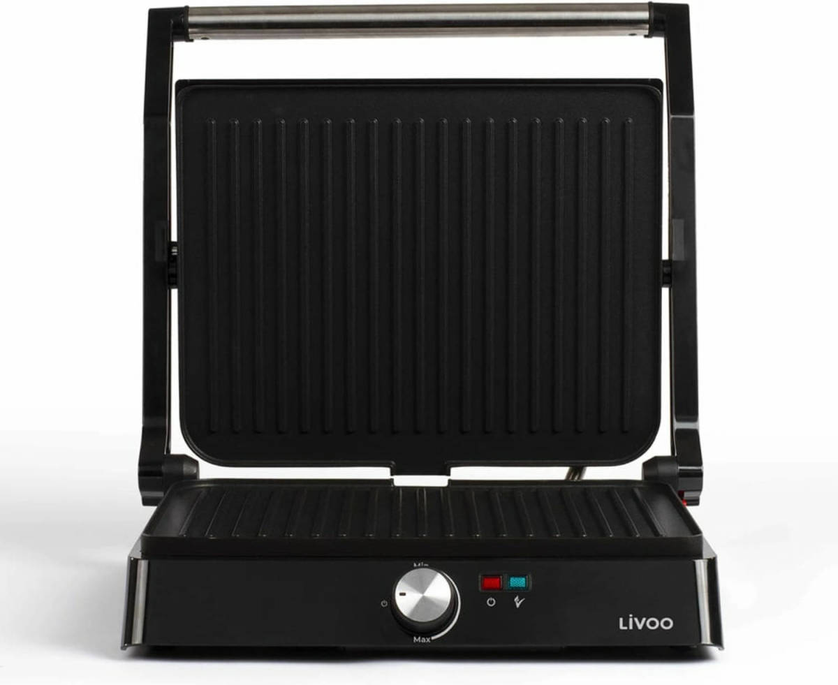 Livoo Panini- En Contactgrill 2200 W Grijs
