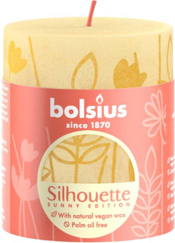 Bolsius Rustiek Stompkaars Silhouette 80/68 Butter Yellow