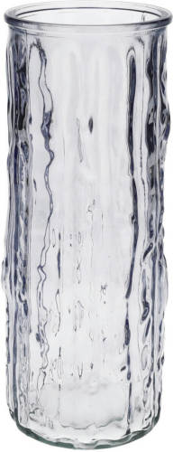 Bellatio Design Bloemenvaas - Lavendel- Transparant Glas - D10 X H25 Cm - Vazen