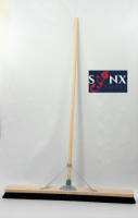 Synx Tools Zaalveger 100cm Paardenhaar - Zachte Bezem - Kamerveger - Bezemsteel - Veger Schoonmaken - Bezems Binnen