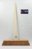 Synx Tools Coco Bezem Zaalveger - 50 Cm - Zachte Bezem - Veger - Tuin - Binnen Bezem - Schoonmaken - Kokosharen