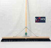 Synx Tools Bezem Paardenhaar - 80 Cm - Zaalveger / Kamerveger - Zachte Bezem 80 Cm - Bezemsteel - Veger Schoonmaken