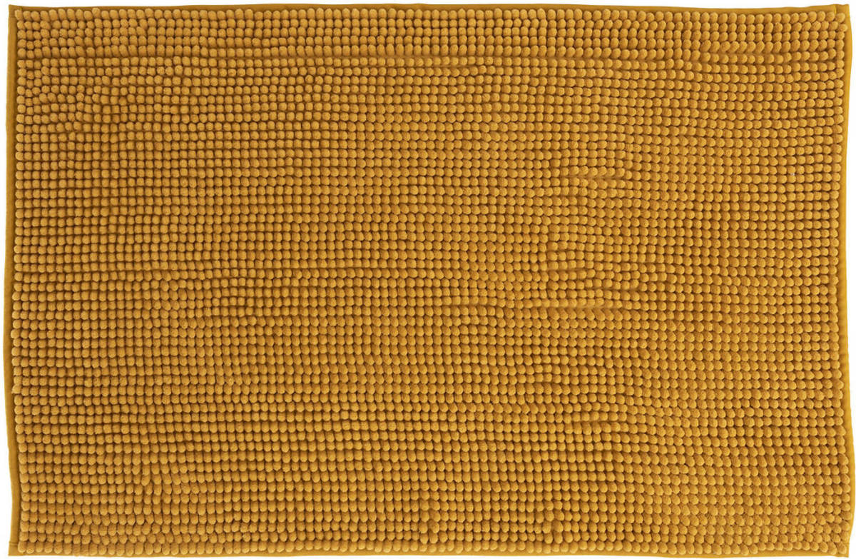 Atmosphera Badkamerkleedje/badmat Voor Op De Vloer Mosterdgeel 50 X 80 Cm - Badmatjes