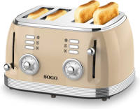 Sogo - 5475 - Retro Broodrooster - 4 Sleuven