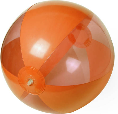 Trendoz Opblaasbare Strandbal Plastic Oranje 28 Cm - Strandballen