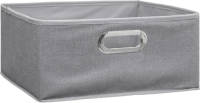 5five Opbergmand/kastmand 14 Liter Lichtgrijs Linnen 31 X 31 X 15 Cm - Opbergmanden