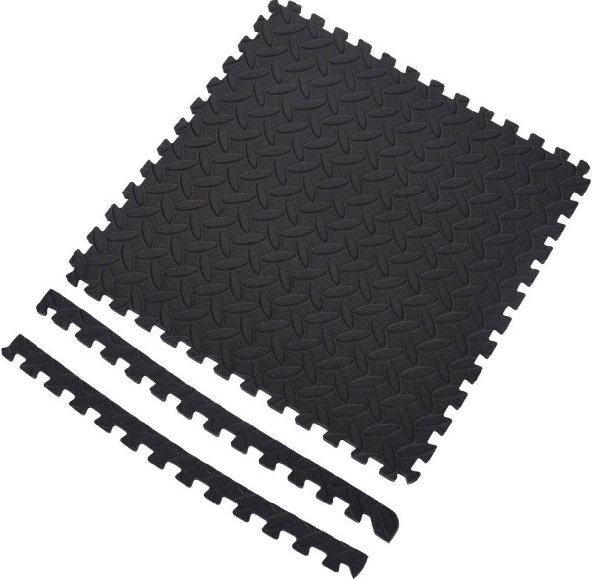 Trendoz 6x Foam Vloermat/zwembad Tegels Zwart 40 X 40 Cm - Speelkleden