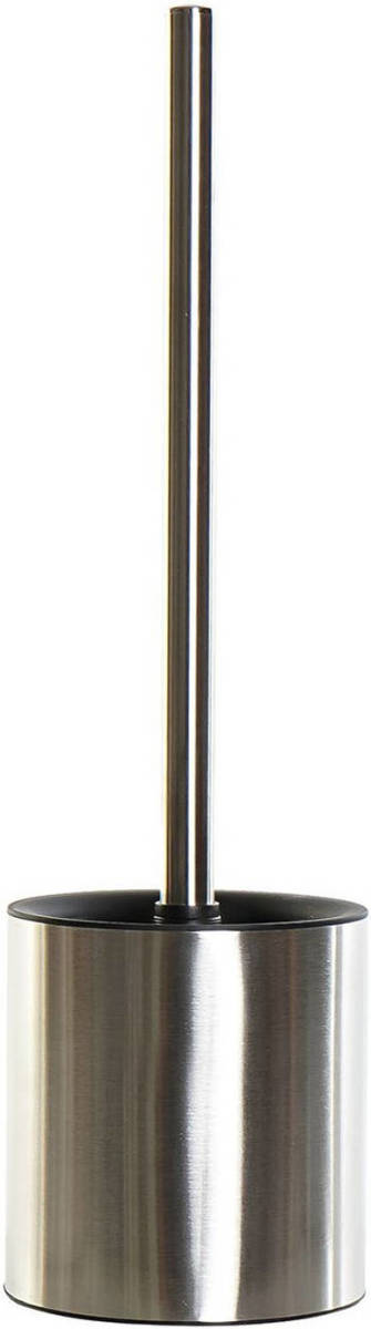Items Toiletborstel Zilver/zwart Met Houder Van Rvs 37 Cm - Toiletborstels