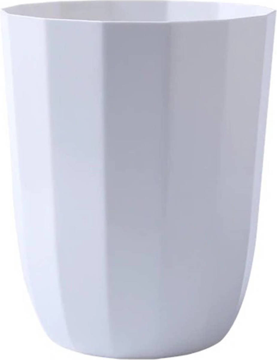 QUVIO Prullenbak Plastic - Wit