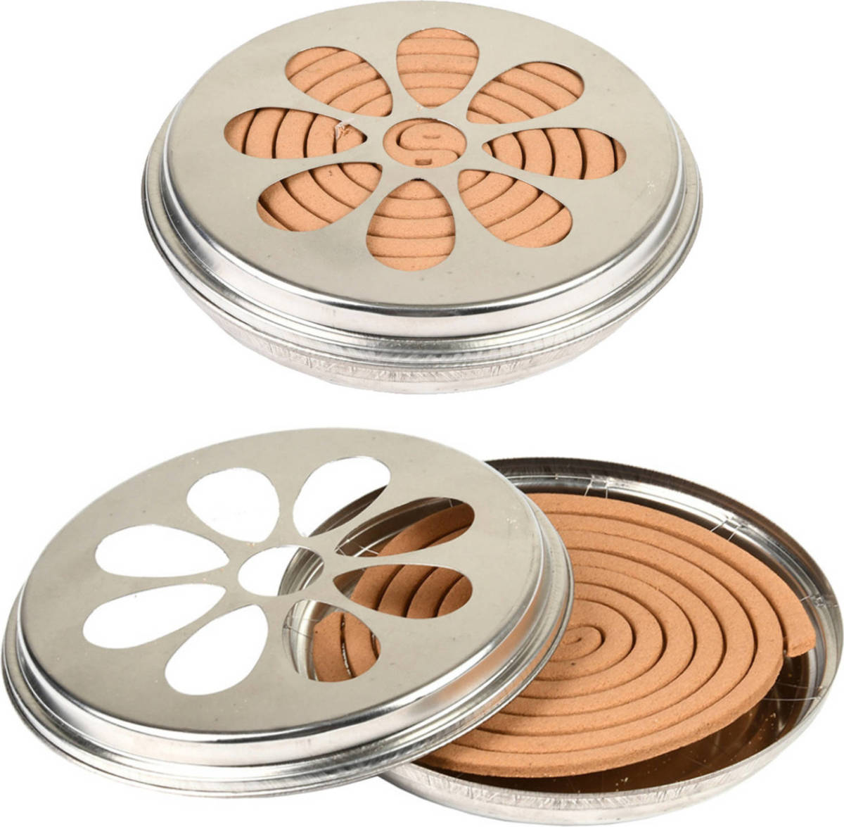 Fancy Flames 20x Citronella Wierookstokjes Spiralen In Blik 14 Cm 6-12 Branduren - Wierookstokjes