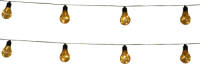 Anna's Collection 2x Stuks Solar Tuinverlichting Lichtsnoeren Met Lampjes/bollampjes Warm Wit 450 Cm - Lichtsnoer Voor Buiten