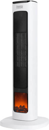 Teesa Keramische Ventilatorkachel Met Openhaard Imitatie Inclusief Afstandsbediening Tsa 8052
