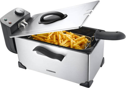 Friteuse Met Grote Capaciteit Van 3.0l Melissa Rvs-zwart