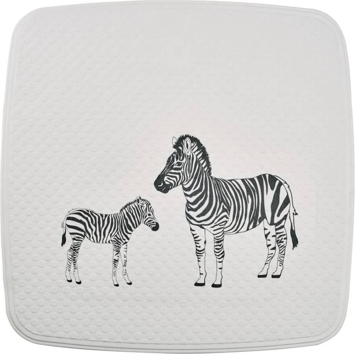 RIDDER Douchemat Zebra 54x54 Cm Wit En Zwart