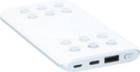 Grundig Draadloze Powerbank 600mah - Draadloos En Bekabeld Opladen - Incl. Oplaadkabel - Wit