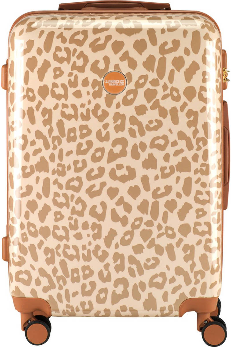 Princess Traveller Leopard - Reiskoffer - Crème/taupe - M - 66cm