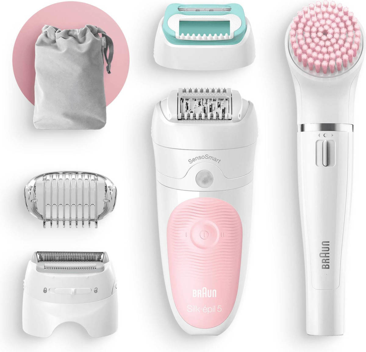 Elektrische Haarverwijderaar Braun 5875 Beauty Set Herlaadbaar Wit
